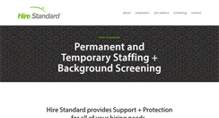 Desktop Screenshot of hire-standard.com